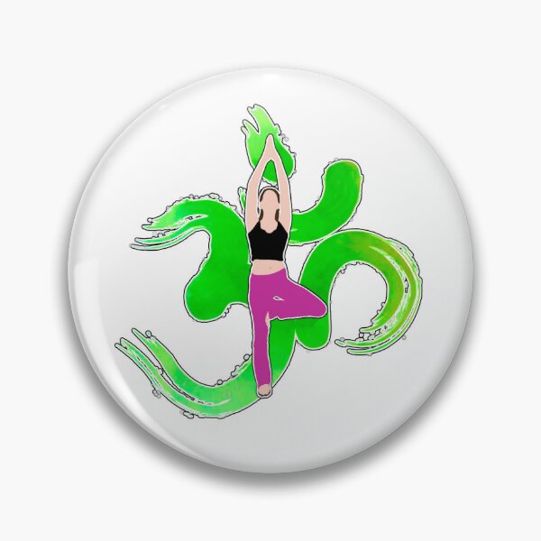 Item preview, Om Tree Pose (green) designed and sold by Reiser808.