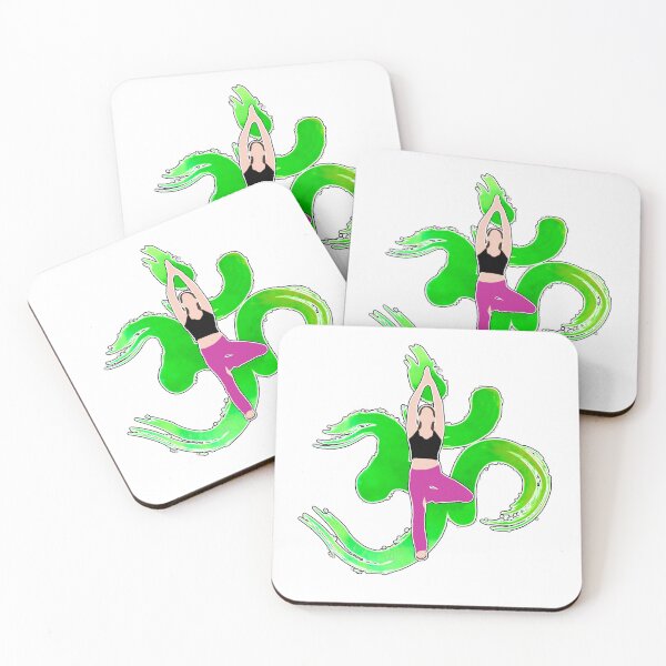 Item preview, Om Tree Pose (green) designed and sold by Reiser808.
