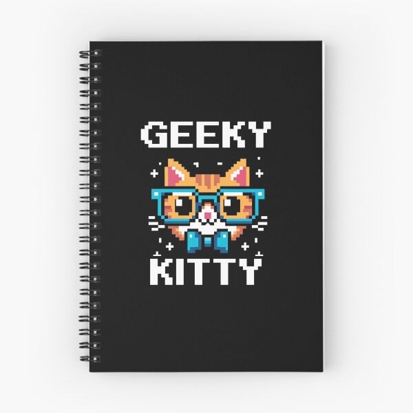 Item preview, Geeky Kitty - Pixel Art Cat with Style designed and sold by PixelPunkster.