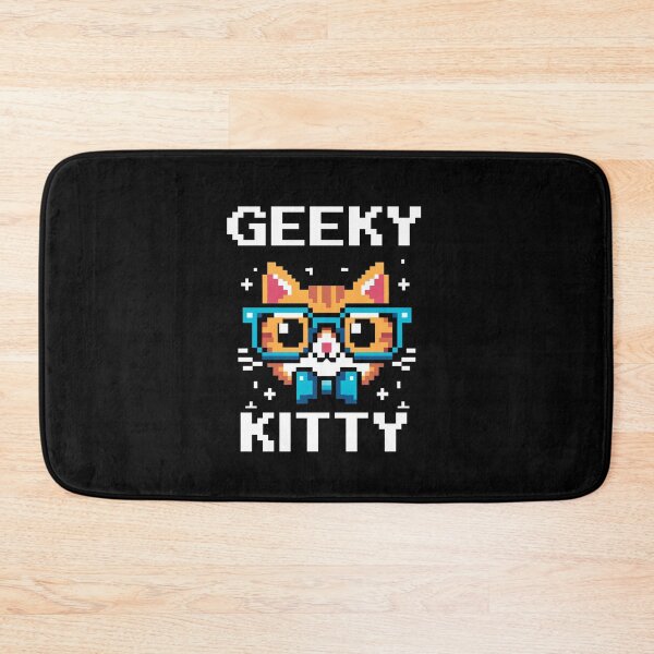 Item preview, Geeky Kitty - Pixel Art Cat with Style designed and sold by PixelPunkster.