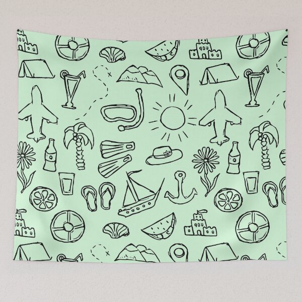 Item preview, Snowy Mint Vacation Pattern. designed and sold by ARichArts.