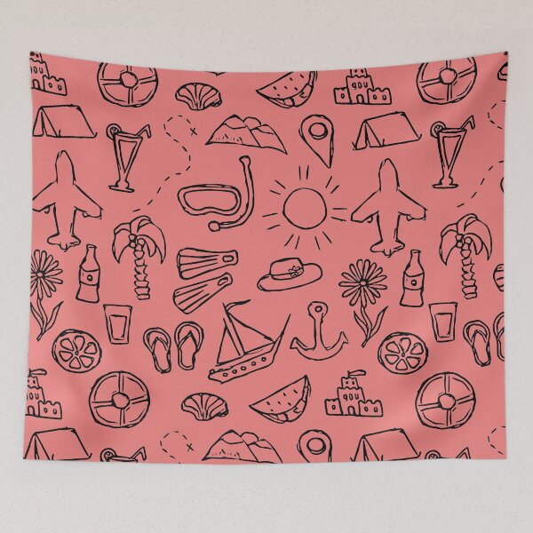 Item preview, Light Coral Vacation Pattern. designed and sold by ARichArts.