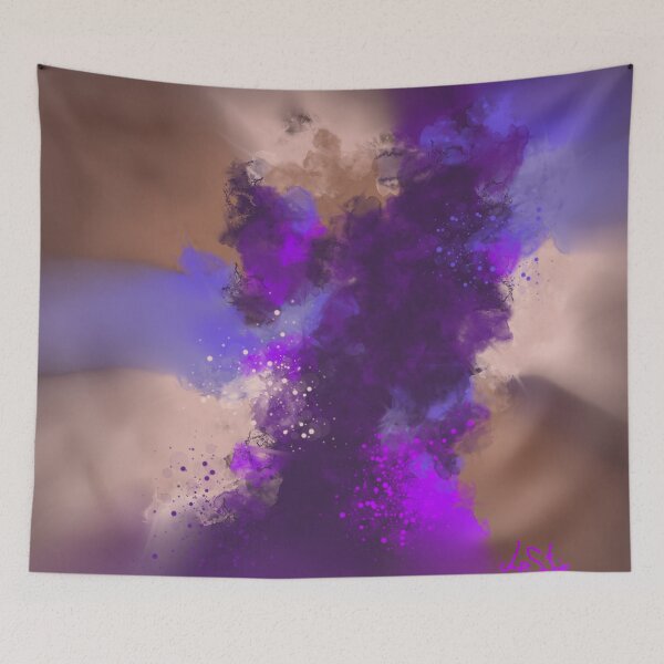 Item preview, Lost In Passion - Beige Violet Blue Burnt Sienna Abstract designed and sold by Joey Santiago.