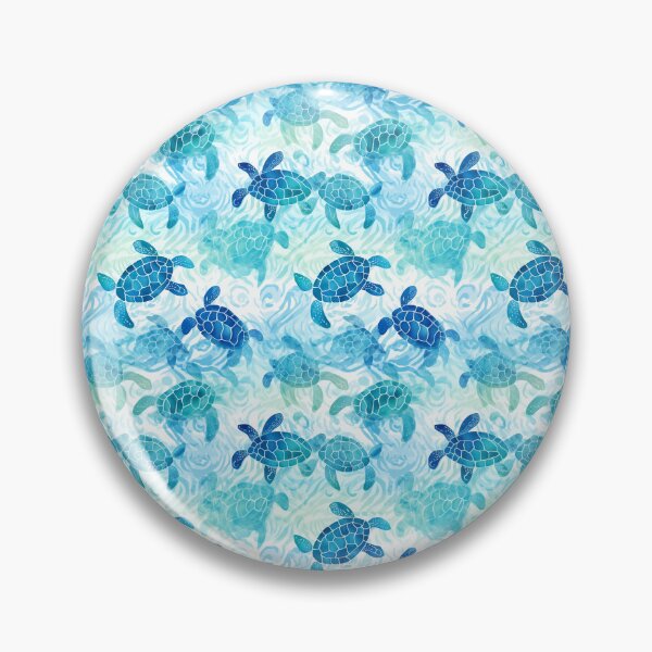 Item preview, sea turtle blue sea designed and sold by Loveanddraw.