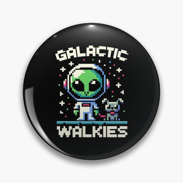 Artikelvorschau, Galactic Walkies – Pixel-Art-Abenteuer im Weltraum entworfen und verkauft von PixelPunkster.