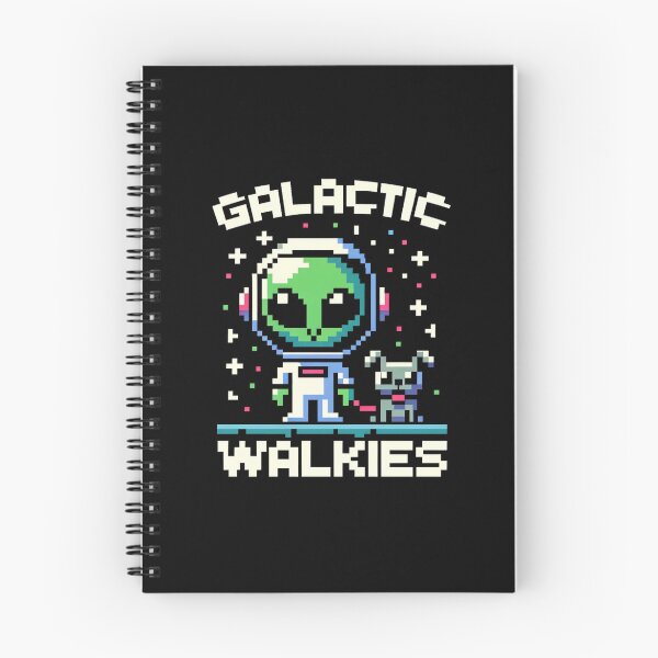 Artikelvorschau, Galactic Walkies – Pixel-Art-Abenteuer im Weltraum entworfen und verkauft von PixelPunkster.