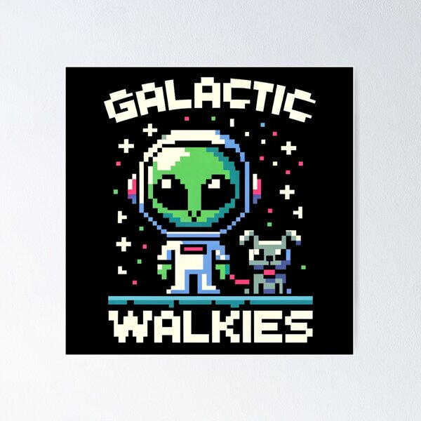 Item preview, Galactic Walkies - Pixel Art Adventure in Space designed and sold by PixelPunkster.