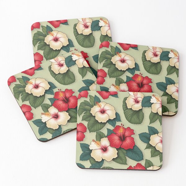 Item preview, patterns flowers hibiscus designed and sold by NameOne.