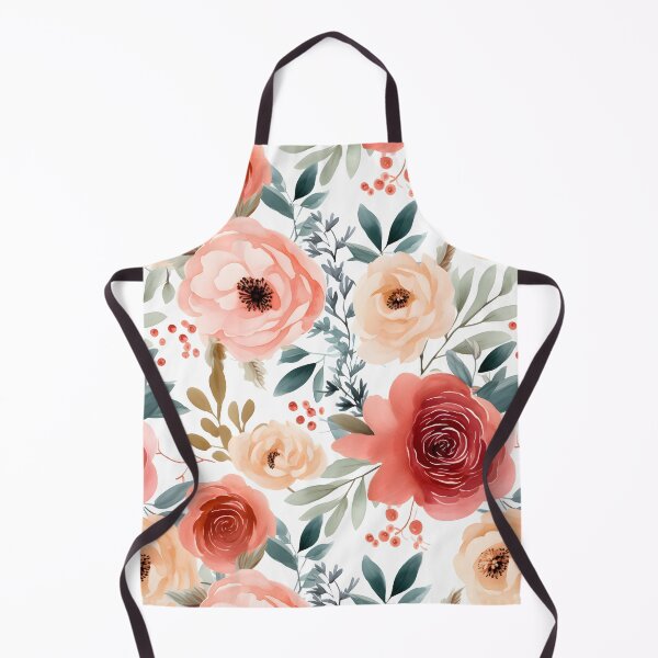 Item preview, Watercolor red pink and orange roses pattern designed and sold by meow-SN.