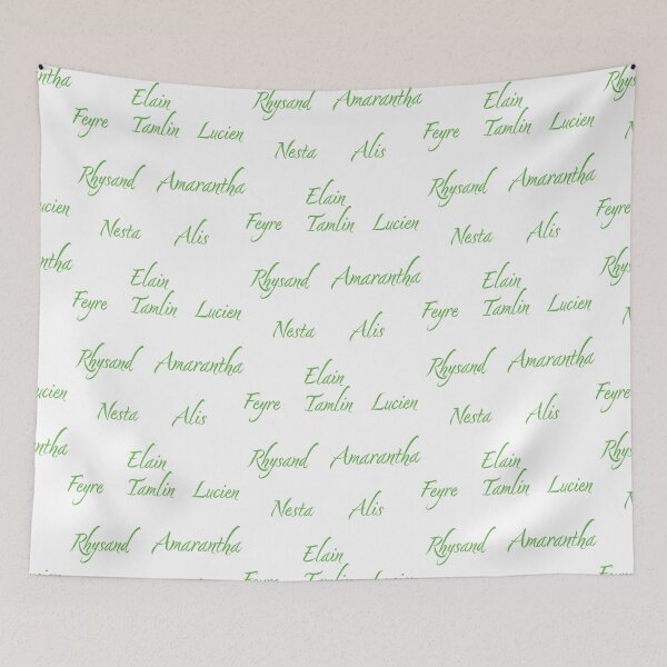 Item preview, Acotar Green Script Characters designed and sold by TheFantazyForge.