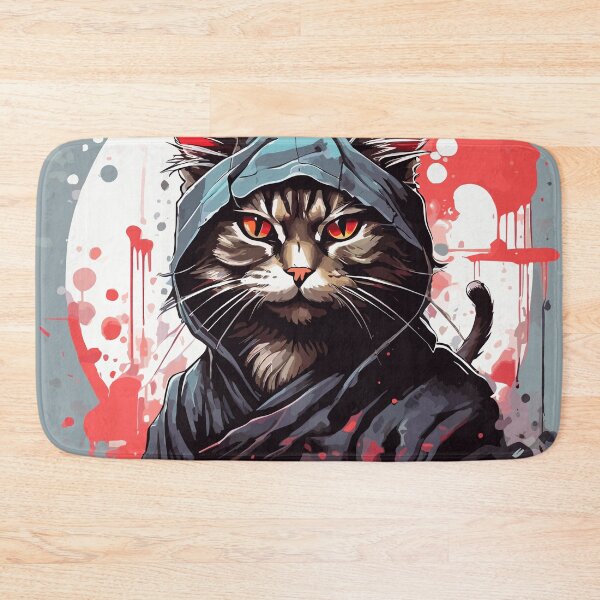 Item preview,  Samurai Cat Illustration - Feline Warrior Art designed and sold by cutiepie11cats.
