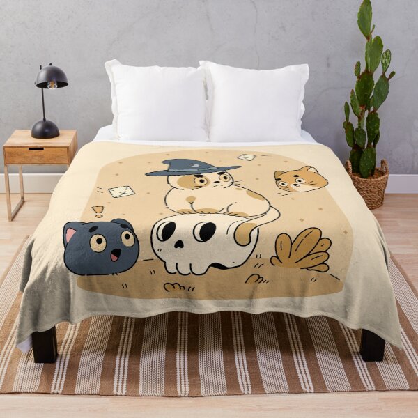 Item preview, Witch Cat and Playful Kittens | Yellow designed and sold by ModesaDraw.