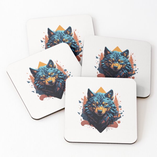 Item preview,  ferocious brave wolf mascot designed and sold by CrisFer1.