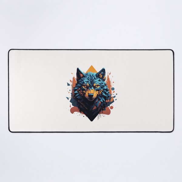 Item preview,  ferocious brave wolf mascot designed and sold by CrisFer1.