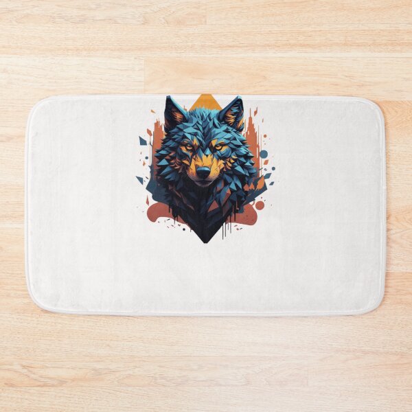 Item preview,  ferocious brave wolf mascot designed and sold by CrisFer1.