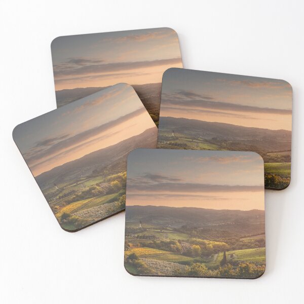 Item preview, Panzano in Chianti landscape at sunset. Tuscany, Italy designed and sold by Stefano Orazzini.