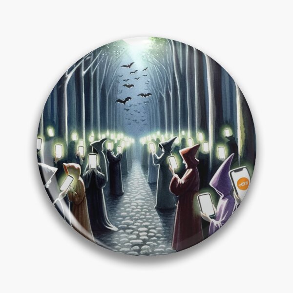 Item preview, Eerie Smartphone-lit Forest designed and sold by Talorth.