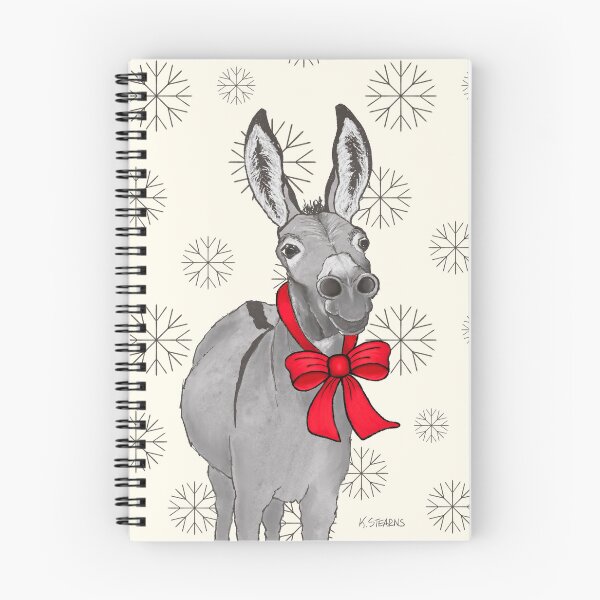 Item preview, Holiday Donkey Red Bow - Square Format designed and sold by Katie Stearns.