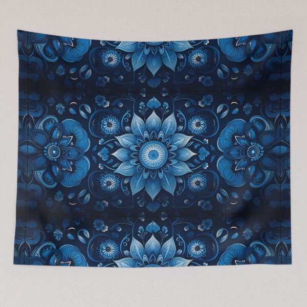 Item preview, Blue Lotus Mandala designed and sold by Shinzomaru.