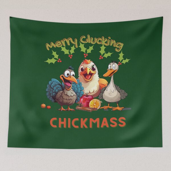Item preview, Merry Clucking Chickmass designed and sold by Ellimade.