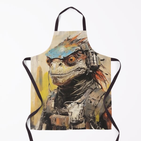 Item preview, Reptile Apocalyptic Soldier Post Apocalypse Art designed and sold by GrinGalore.