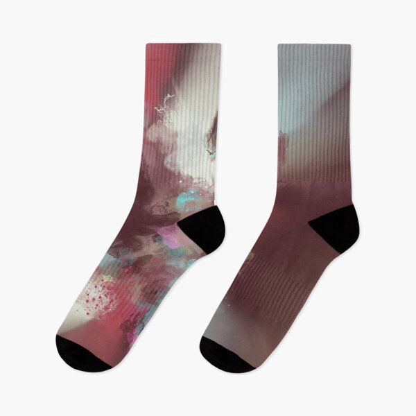 Item preview, Landslide - Rose Burgundy White Blue Abstract designed and sold by Joey Santiago.