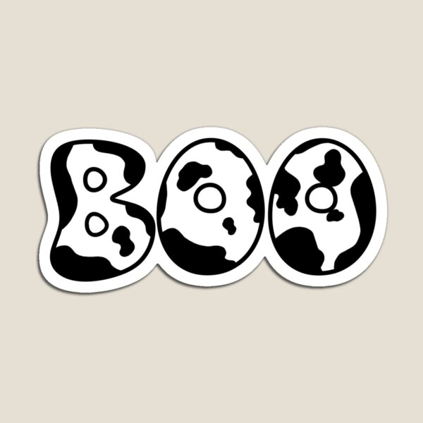 Cowprint Boo Magnet