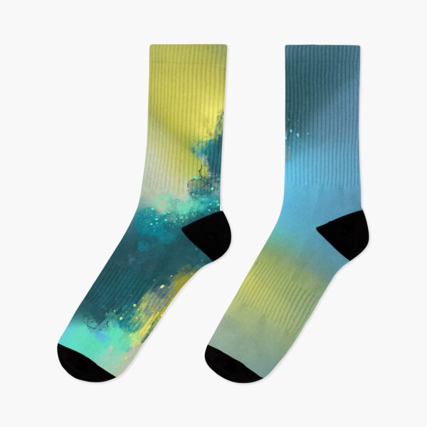 Item preview, Rays Of Harmony - Blue Yellow Green Abstract designed and sold by Joey Santiago.