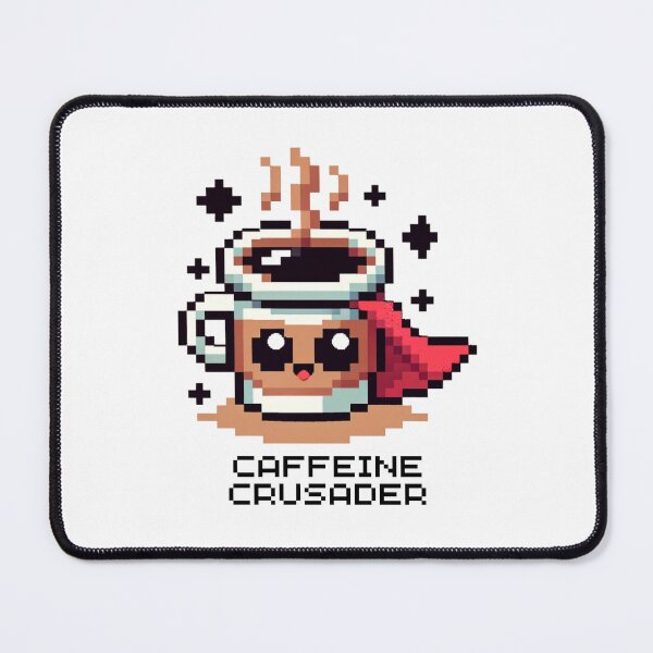 Item preview, Superhero Coffee Cup - Pixel Art 8bit Caffeine Crusader designed and sold by PixelPunkster.