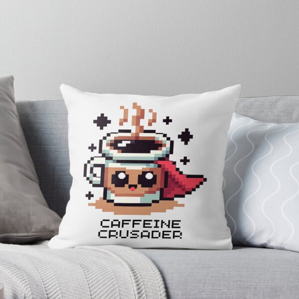 Item preview, Superhero Coffee Cup - Pixel Art 8bit Caffeine Crusader designed and sold by PixelPunkster.