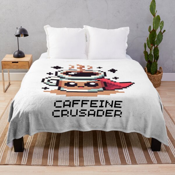 Item preview, Superhero Coffee Cup - Pixel Art 8bit Caffeine Crusader designed and sold by PixelPunkster.