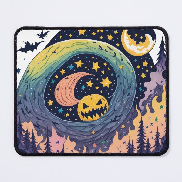 Item preview, Halloween pumpkin bat night designed and sold by AQuirkyApple.