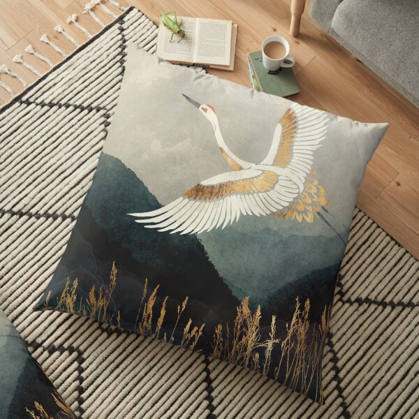Elegant Flight Floor Pillow