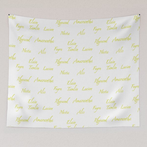 Item preview, Acotar Yellow Script Characters designed and sold by TheFantazyForge.