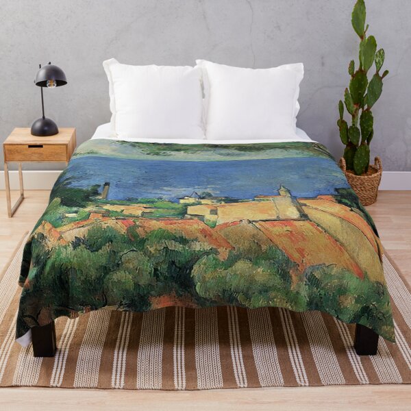 Item preview, L'Estaque with Red Roofs by Paul Cezanne designed and sold by tomorrowsart.