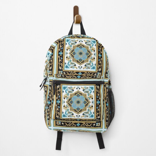 Item preview, Persian gold blue floral designed and sold by Roxburylane.