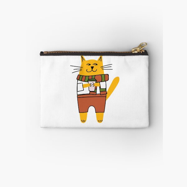 Item preview, Cat drinking take-away coffee designed and sold by leffka.