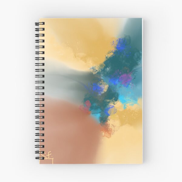 Item preview, Circumstances - Orange Blue Burnt Sienna Abstract designed and sold by Joey Santiago.