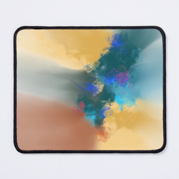 Item preview, Circumstances - Orange Blue Burnt Sienna Abstract designed and sold by Joey Santiago.