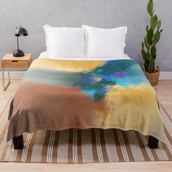 Item preview, Circumstances - Orange Blue Burnt Sienna Abstract designed and sold by Joey Santiago.