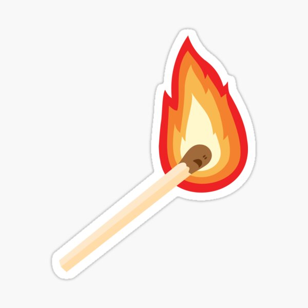 Artikel-Vorschau von Schreiendes Streichholz, das in Flammen brennt, designt und verkauft von wonderxwander.