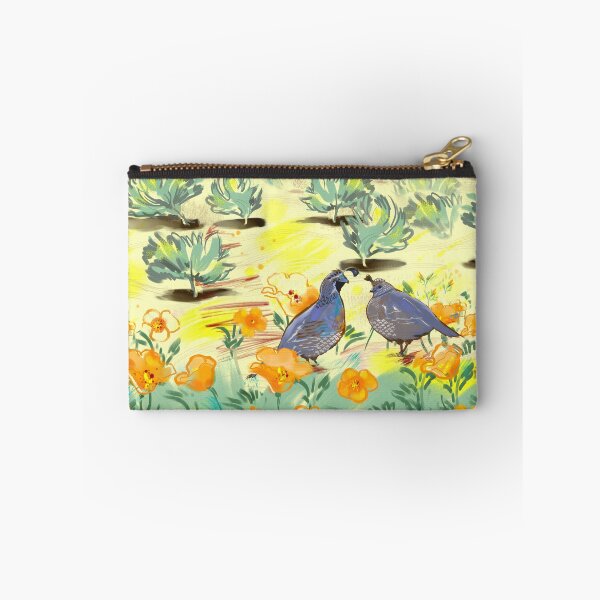 Item preview, California desert poppies and quail designed and sold by Mary Jane Lange.