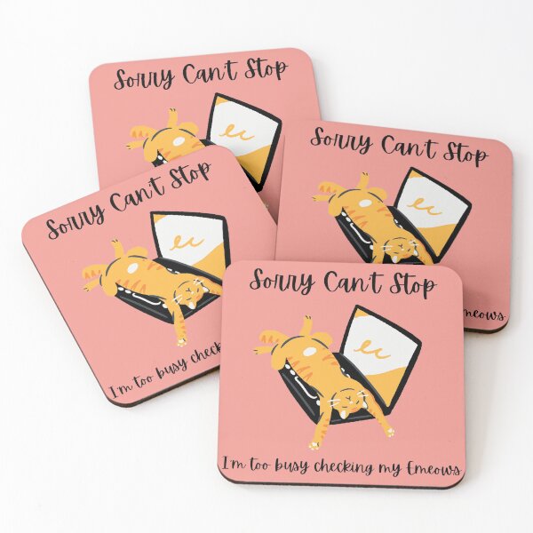 Item preview, Cat on a Laptop - Sorry I'm too busy checking my Emeows  designed and sold by Densgems.