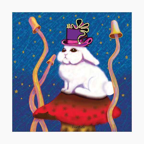 White Rabbit Photographic Print