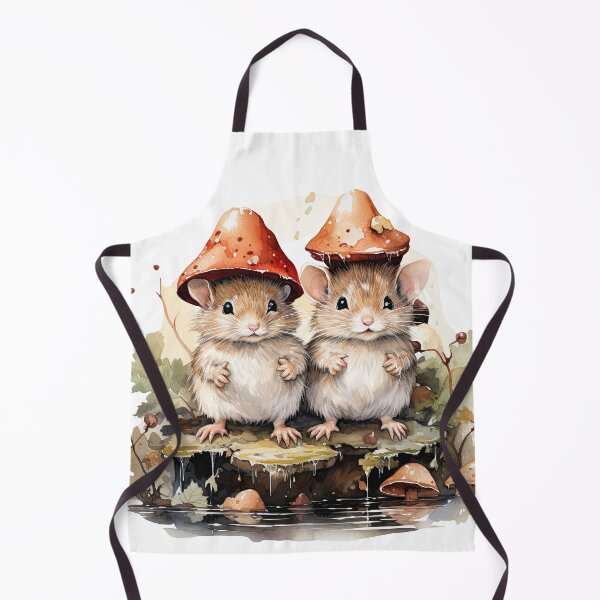 Item preview, Adorable Watercolor Mice Whimsical Woodland Mushroom Forest Tiny Mouse designed and sold by InkwaveDesigns.