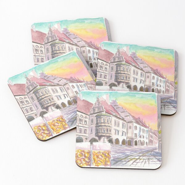 Item preview, Platzl Square in Munich with Historic Old Beer Hall and Mass designed and sold by artshop77.