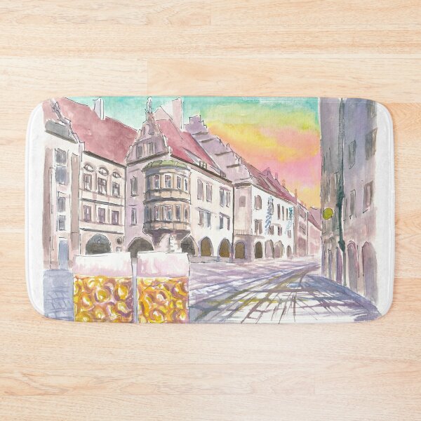 Item preview, Platzl Square in Munich with Historic Old Beer Hall and Mass designed and sold by artshop77.