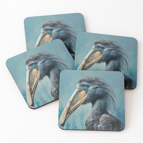 Item preview, Shoebill Close-Up Watercolor Portrait designed and sold by Doddlaix.