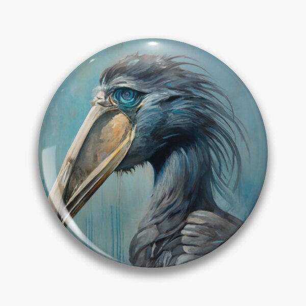 Item preview, Shoebill Close-Up Watercolor Portrait designed and sold by Doddlaix.