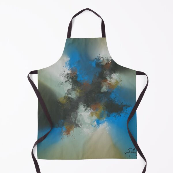 Item preview, Mida's Touch - Blue Charcoal Gray Earth Tones Abstract designed and sold by Joey Santiago.